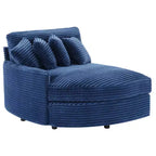 Divano sezionale chaise longue in velluto a coste, oversize, sinistro e destro, con 8 cuscini, divano convertibile rivestito
