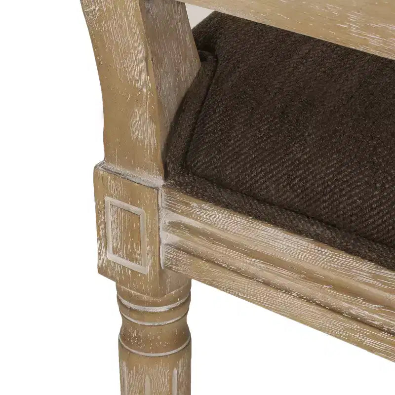 Sedie da pranzo imbottite in legno e canna stile campagna francese