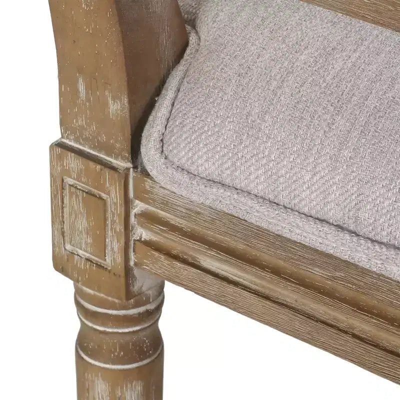 Sedie da pranzo imbottite in legno e canna stile campagna francese