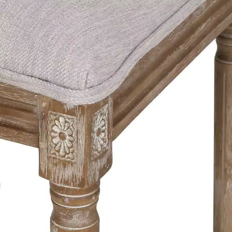 Sedie da pranzo imbottite in legno e canna stile campagna francese