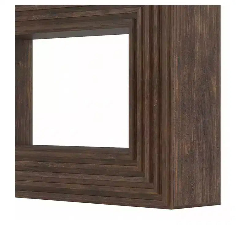 Tavolo consolle da 120 cm stile coloniale con ripiano a giorno, per ingresso, divano, camera da letto, decorazioni per la casa, noce