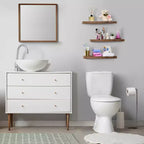 Mensole Flottanti Rettangolari (60x22 cm) con Staffe Nascoste - per Camera da Letto, Arredamento Cucina, Mensole Bagno