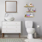 Mensole Flottanti Rettangolari (60x22 cm) con Staffe Nascoste - per Camera da Letto, Arredamento Cucina, Mensole Bagno