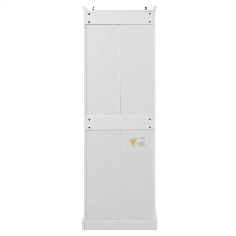 Mobiletto da bagno autoportante con cassetto, ripiani regolabili, ante con cerniere ammortizzate, finitura verniciata resistente, bianco