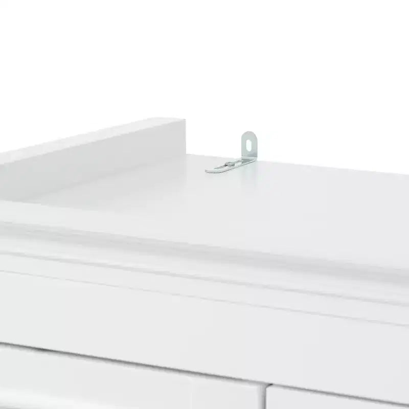 Mobiletto da bagno autoportante con cassetto, ripiani regolabili, ante con cerniere ammortizzate, finitura verniciata resistente, bianco