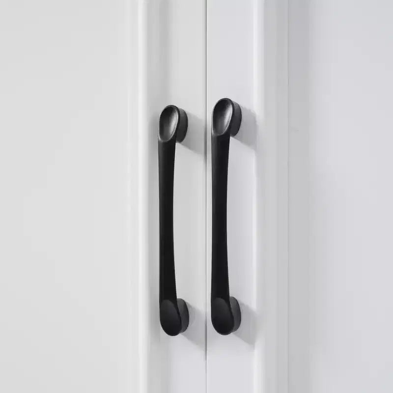 Mobiletto da bagno autoportante con cassetto, ripiani regolabili, ante con cerniere ammortizzate, finitura verniciata resistente, bianco