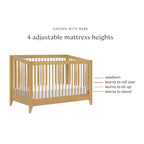 Culla trasformabile 4-in-1 con kit per letto da bambino