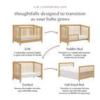 Culla trasformabile 4-in-1 con kit per letto da bambino
