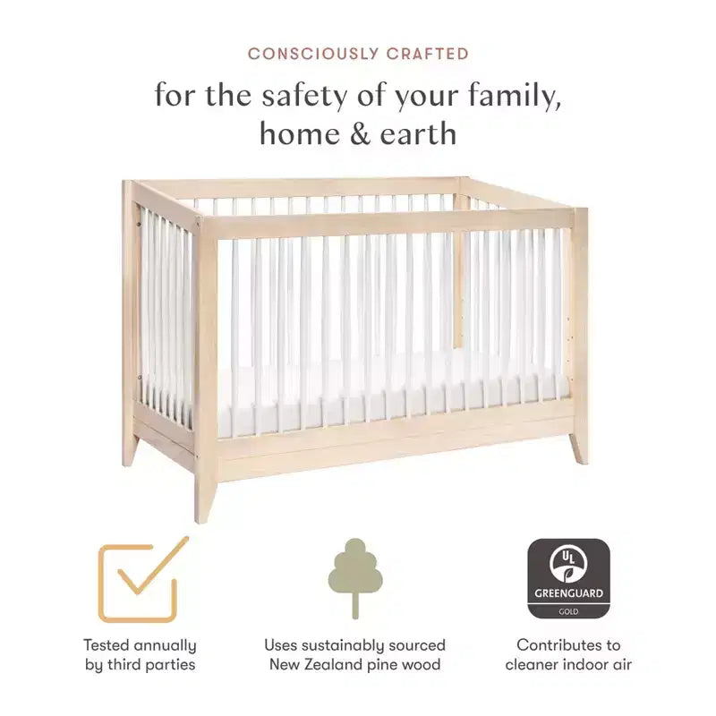 Culla trasformabile 4-in-1 con kit per letto da bambino