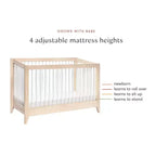Culla trasformabile 4-in-1 con kit per letto da bambino