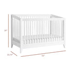 Culla trasformabile 4-in-1 con kit per letto da bambino