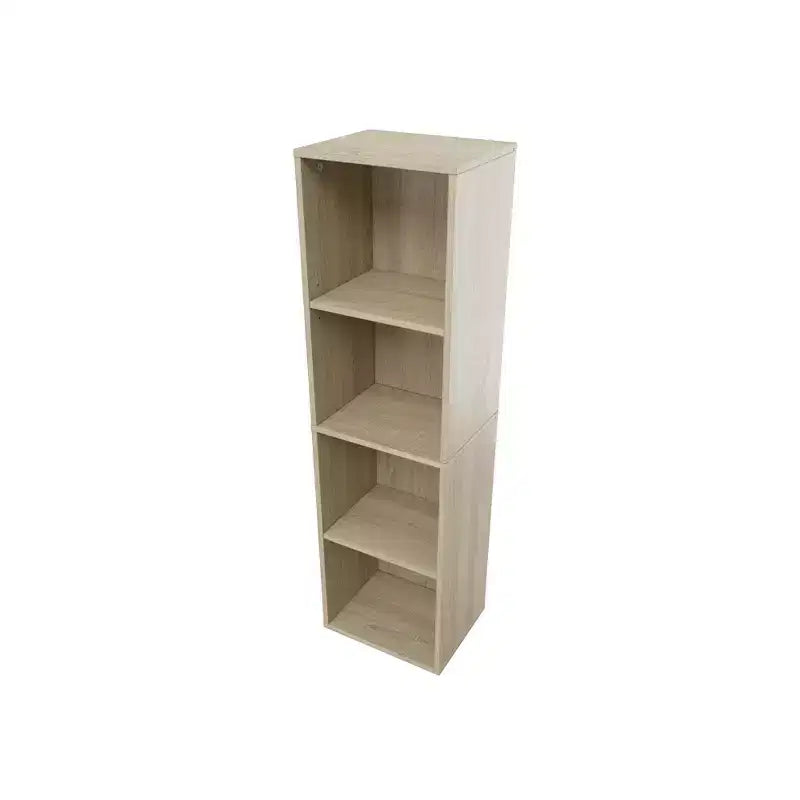 Libreria Etagere in legno alta 41,93 pollici con 4 ripiani regolabili