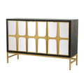 Glam Mirrored Wood Cabinet - Olivia & May
