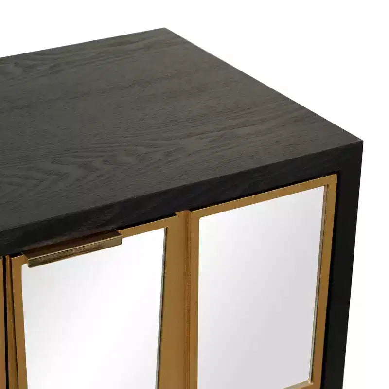 Mobile in legno con specchio Glam
