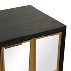 Mobile in legno con specchio Glam