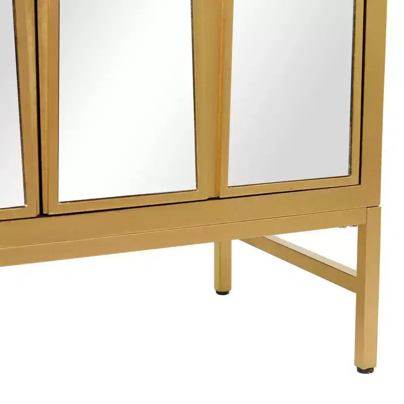 Mobile in legno con specchio Glam