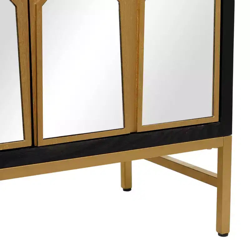 Mobile in legno con specchio Glam