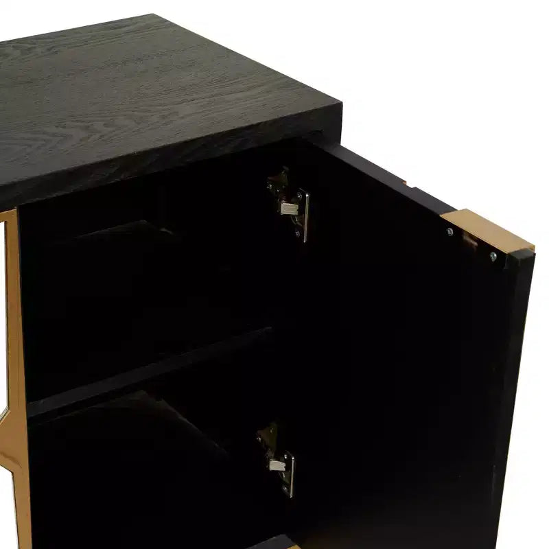 Mobile in legno con specchio Glam